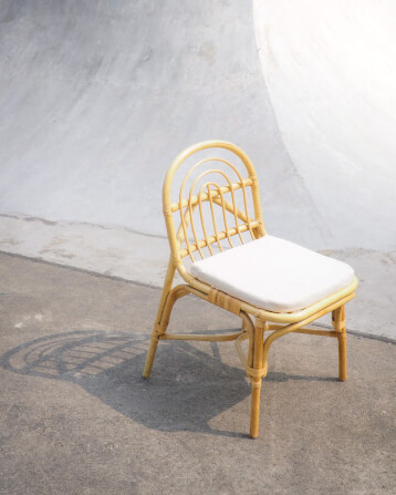 เก้าอี้ทานข้าว หวายแท้ PISAMAI รุ่น LEK DINING CHAIR ขนาด 42*55*88 ซม. สีธรรมชาติ_2